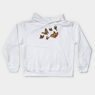 Gilded Age Butterflies Kids Hoodie